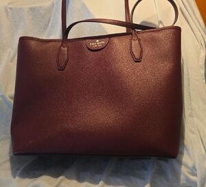 Kate Spade Burgand Tote Bag